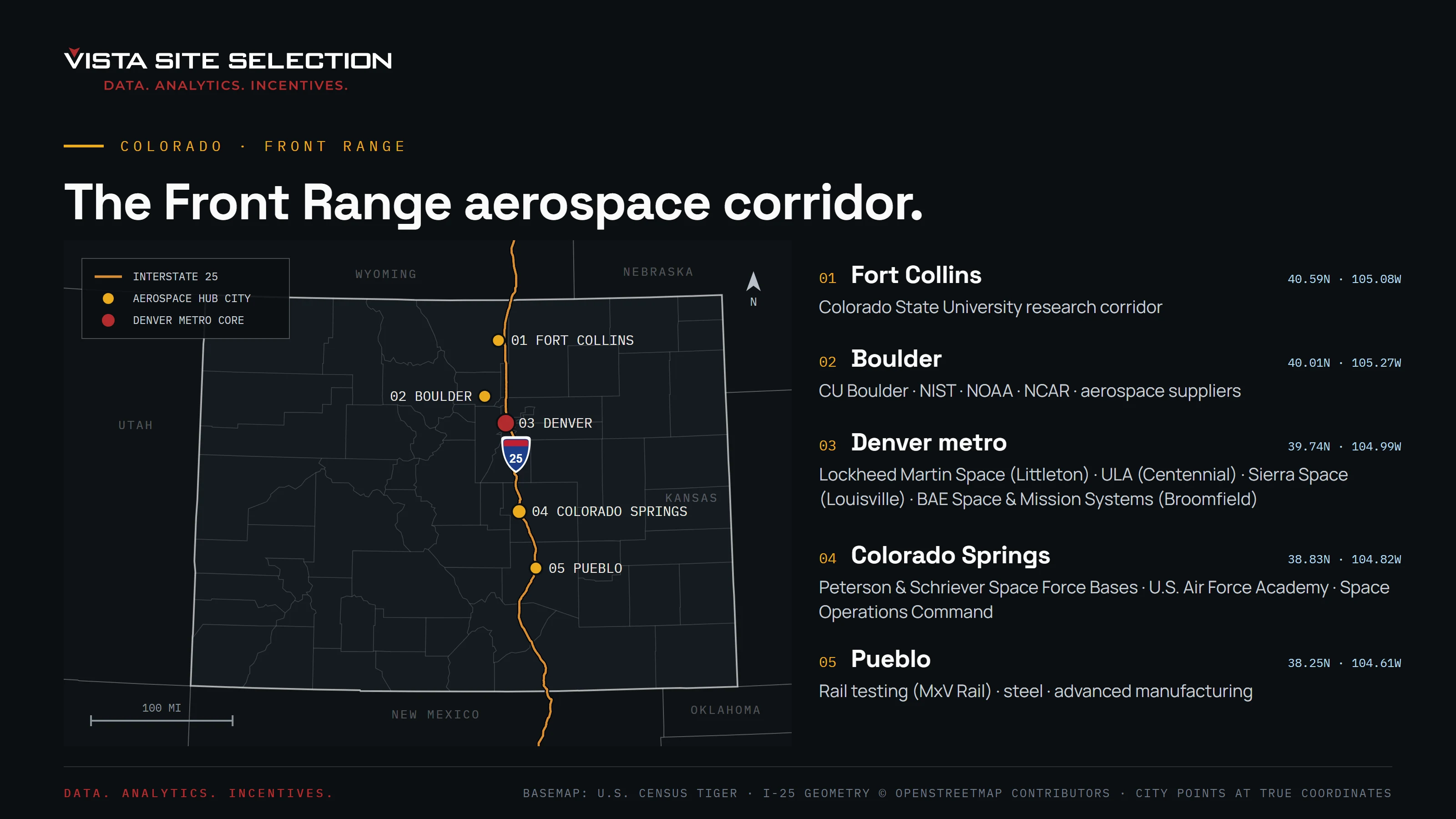 The Front Range aerospace corridor